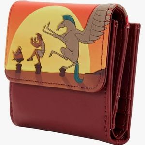 Loungefly Disney's Hercules 25th Anniversary Bifold Wallet Brown & Orange NWT